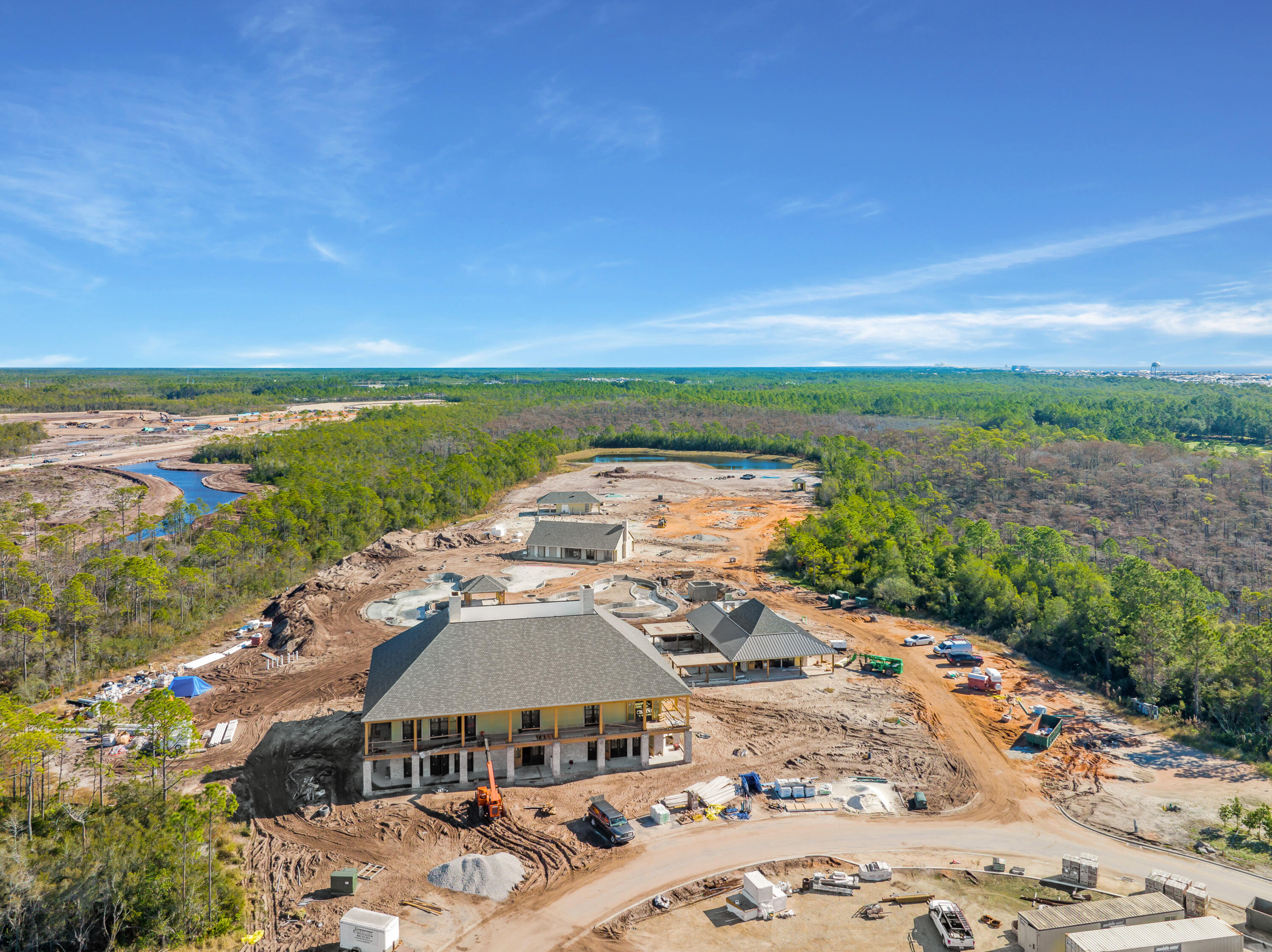 Lot 197 Sundew Pl Inlet Beach Inlet Beach, FL 32461 - Photo 6 of 8 an aerial view of a house with a ocean view