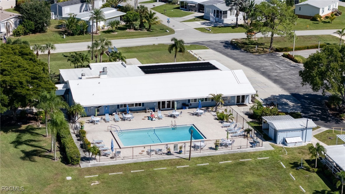 9324 Baron Road Bonita Springs, FL 34135 - Photo 22 of 22 an aerial view of a house with outdoor space patio and swimming pool