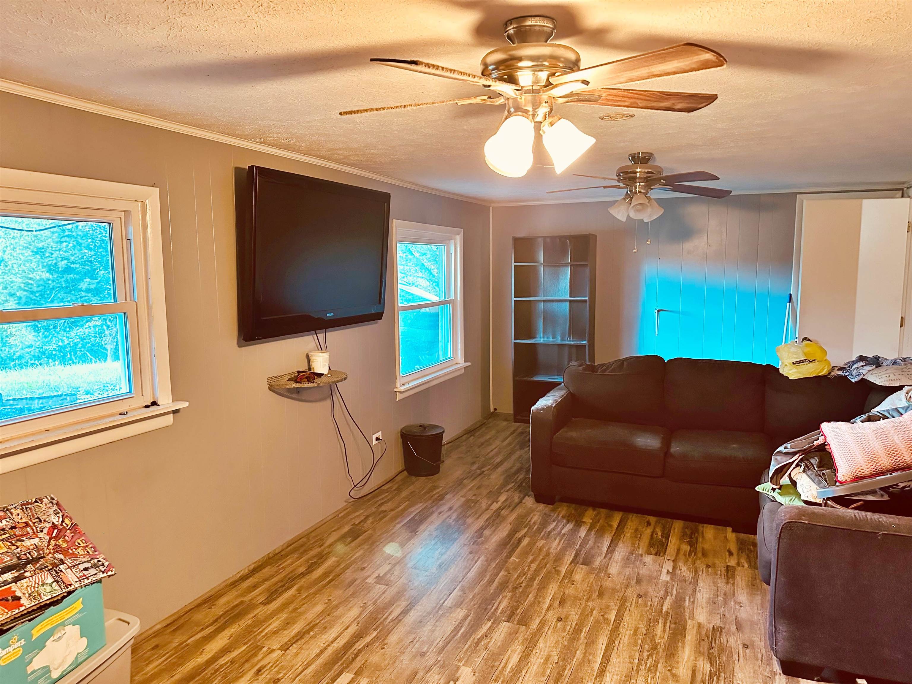 562 Dabneys Road Raphine, VA 24472 - Photo 8 of 14 a living room with a bed furniture and a flat screen tv
