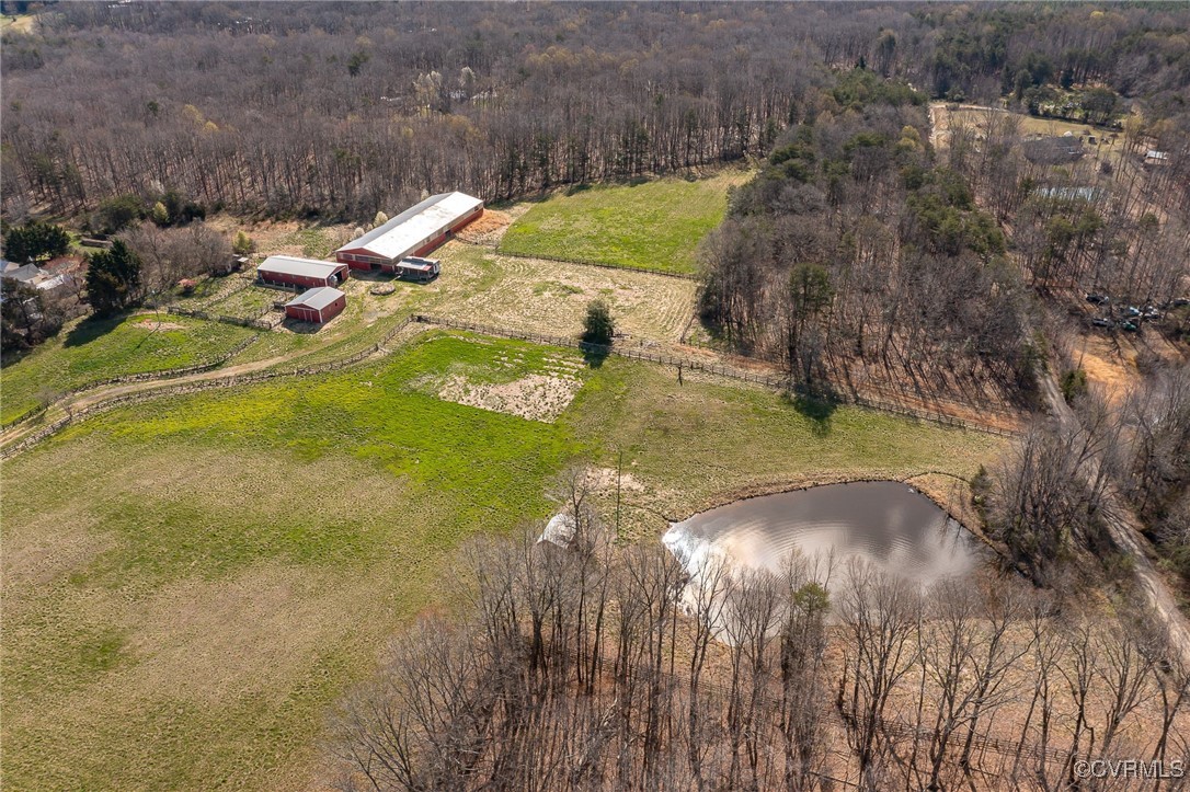 5395 Courtneys Corner Road Sumerduck, VA 22742 - Photo 19 of 23 Drone / aerial view with a water view