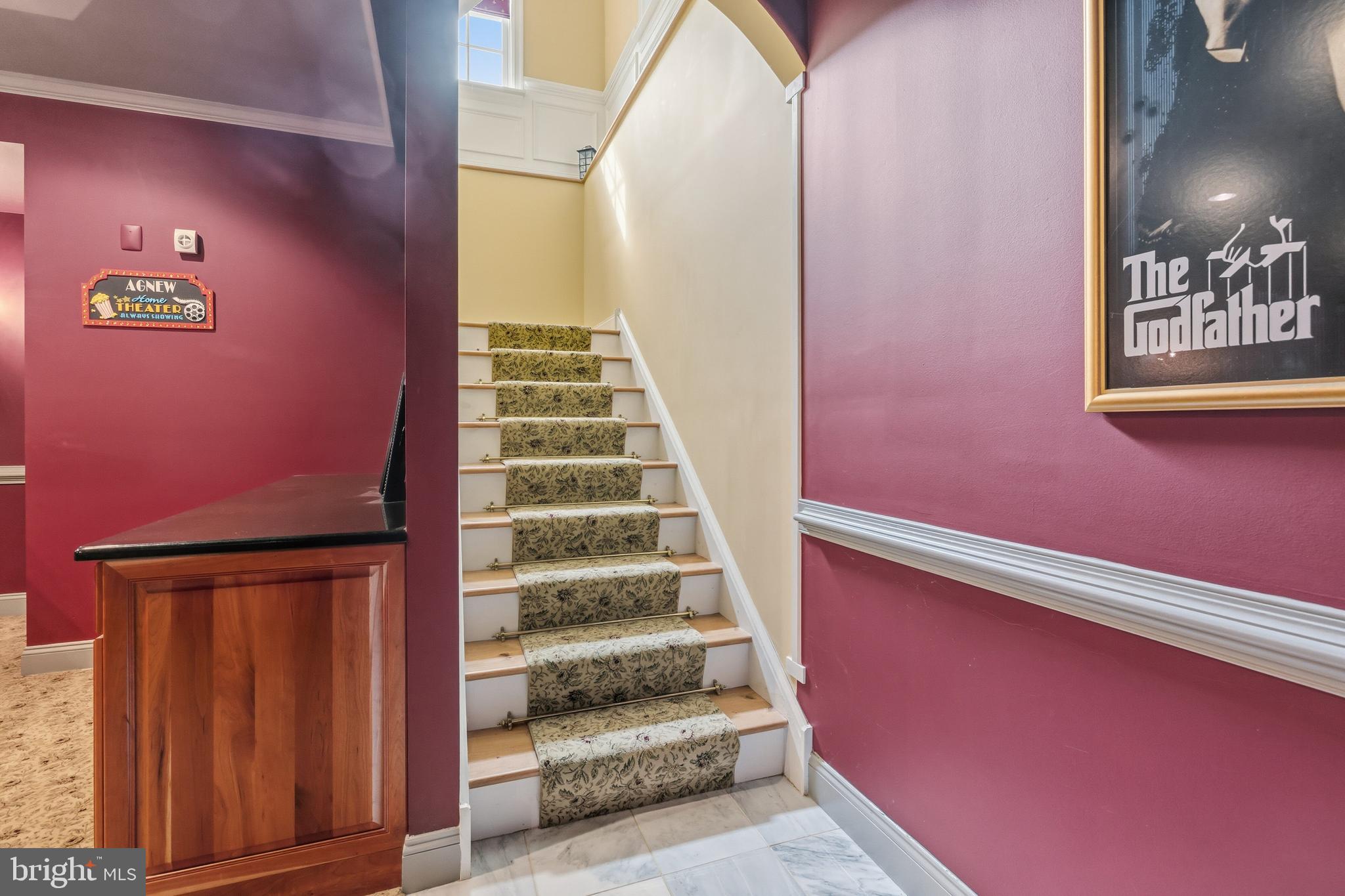 107 East Mill Road Flourtown, PA 19031 - Photo 25 of 108 stairway to media room from great room