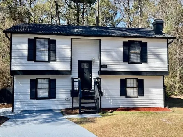 a front view of a house