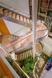 a car parked in a garage