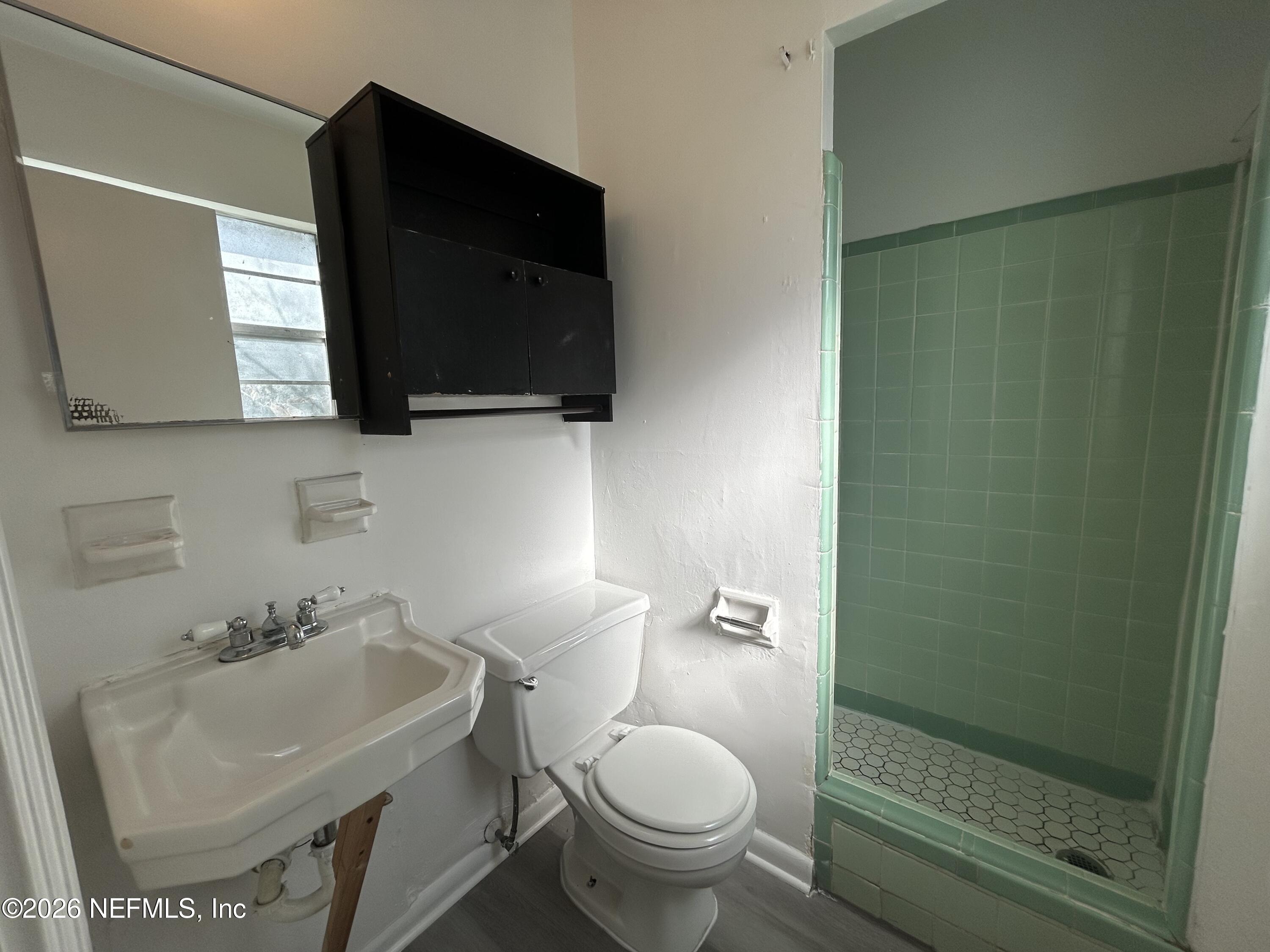 10610 Lone Star Road Jacksonville, FL 32225 - Photo 16 of 18 a bathroom with a sink toilet and mirror