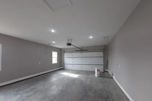 a view of a room with empty racks