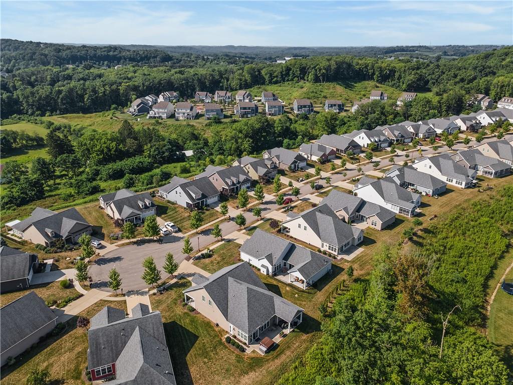225 Brookside Drive Cranberry Township, PA 16066 - Photo 32 of 34 an aerial view of a house with a outdoor space