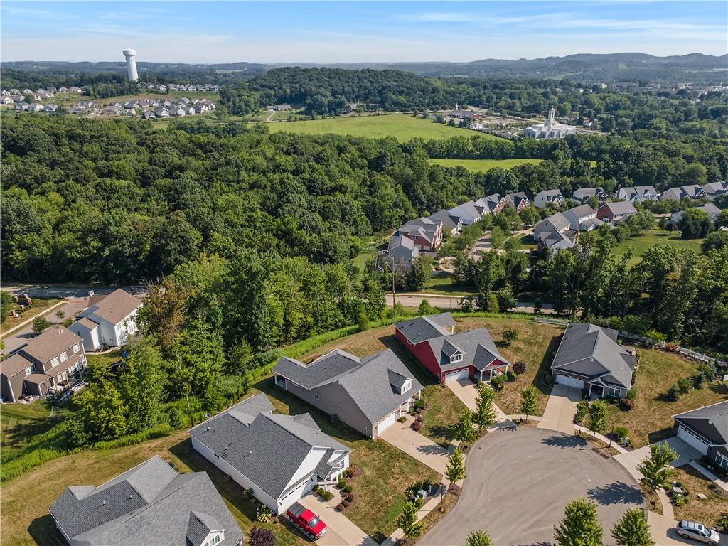 225 Brookside Drive Cranberry Township, PA 16066 - Photo 34 of 34 an aerial view of a house with a garden