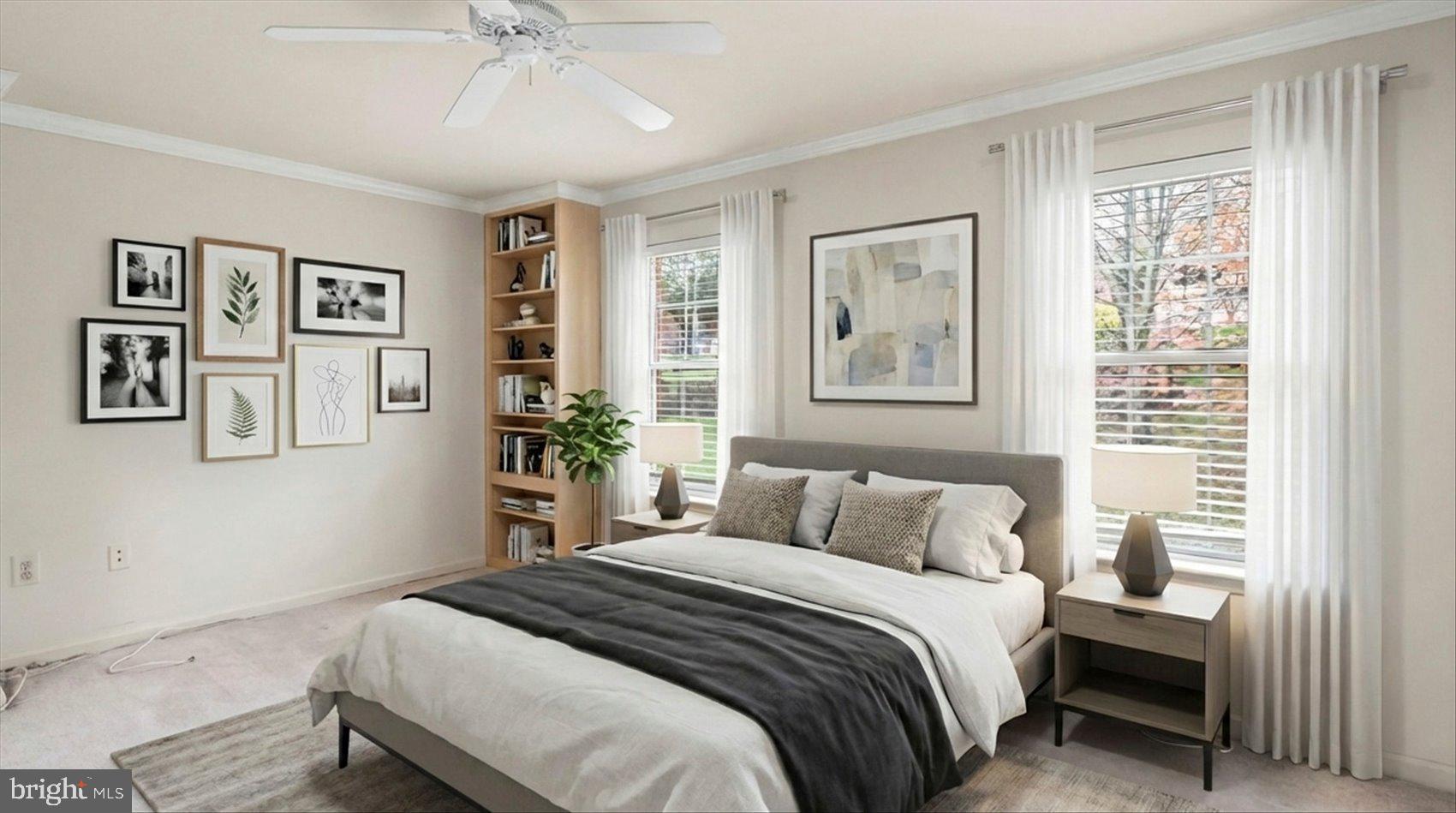 12 Mayapple Court Towson, MD 21286 - Photo 6 of 41 a bedroom with a large bed and a window