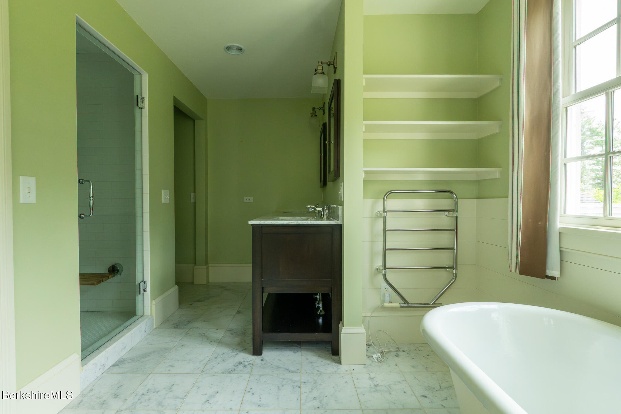 560 Stockbridge Road Lee, MA 01238 - Photo 33 of 48 a bathroom with a bathtub and a shower