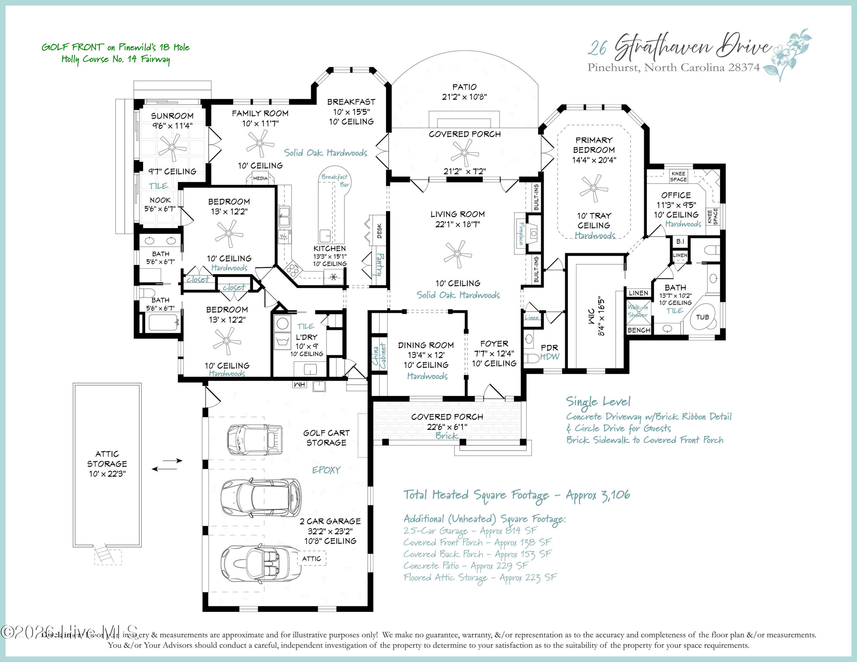 26 Strathaven Drive Pinehurst, NC 28374 - Photo 97 of 97 Floorplan