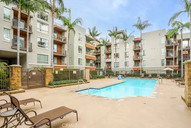 a view of a building with many windows