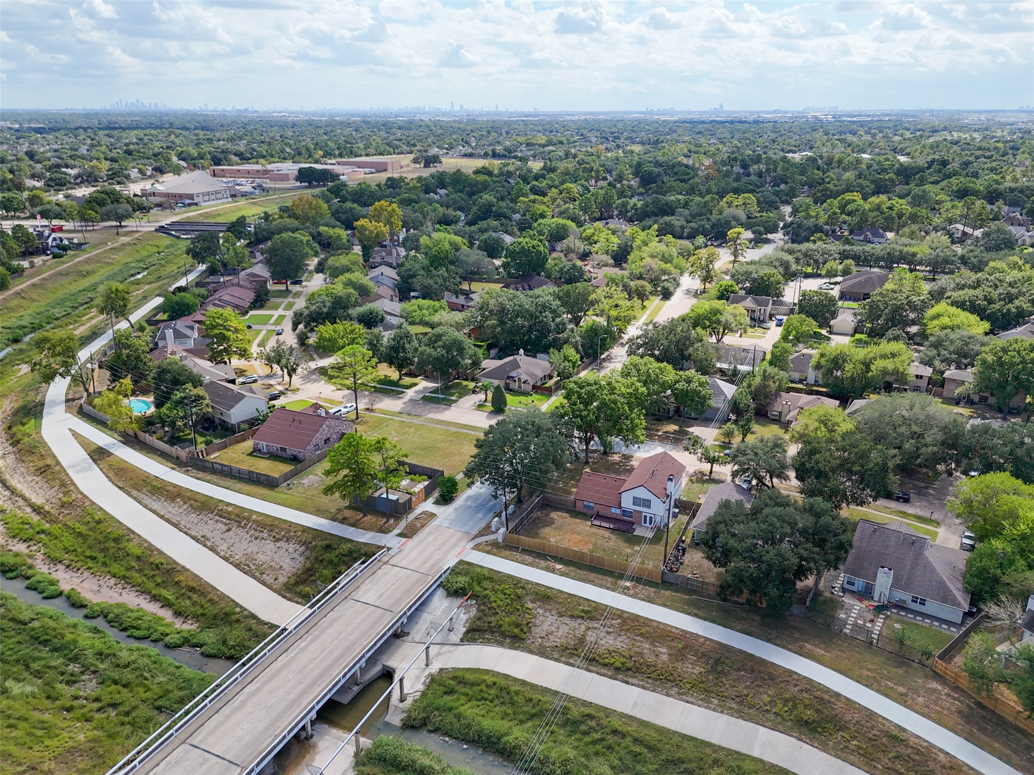 10402 Trading Post Drive Houston, TX 77064 - Photo 41 of 43 an aerial view of residential houses with outdoor space