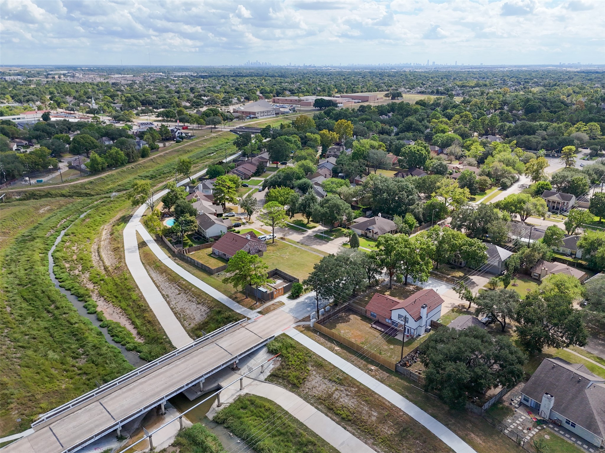 10402 Trading Post Drive Houston, TX 77064 - Photo 42 of 43 an aerial view of residential houses with outdoor space