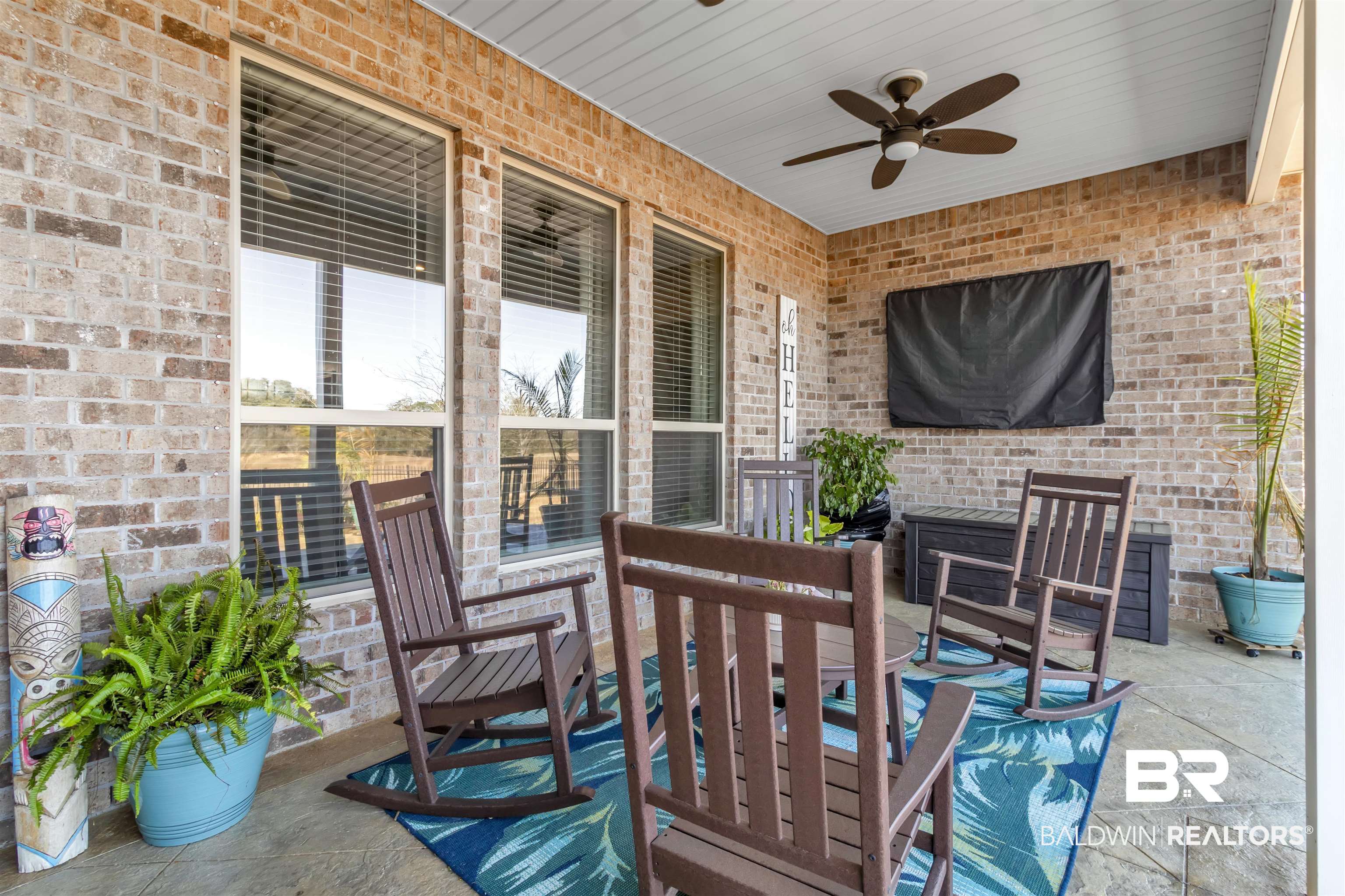 22531 Putter Lane Foley, AL 36535 - Photo 6 of 43 View of patio with ceiling fan
