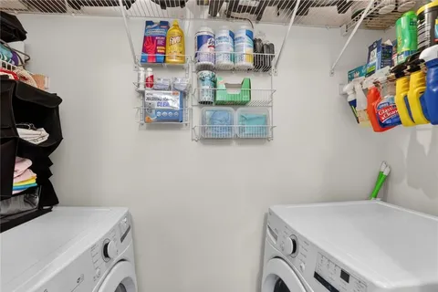 a room with storage and utility