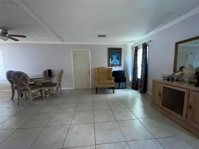 a workspace with furniture and a window