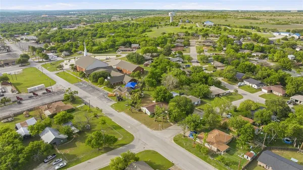 an aerial view of residential building with outdoor space