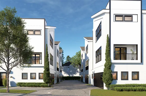 a view of a building with a street