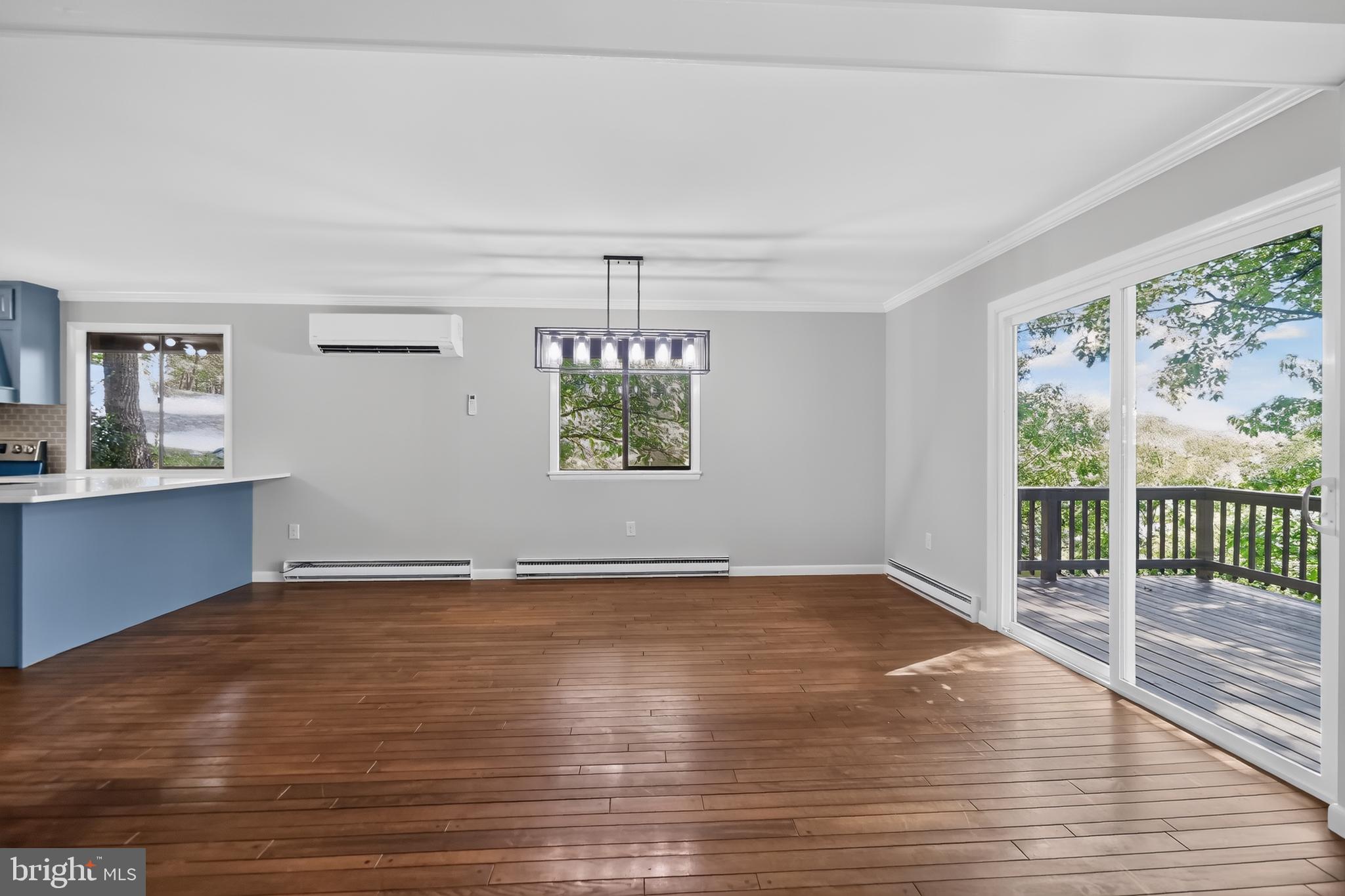 233 Sunset Circle Cross Junction, VA 22625 - Photo 19 of 46 Dining Room with Heart Pine Floors, New MiniSplit