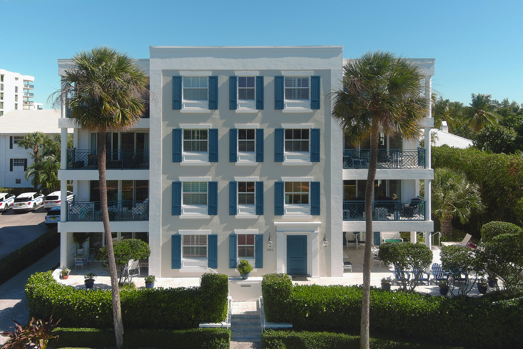 3883 Gulf Stream Road, Unit 1N Gulf Stream, FL 33483 - Photo 14 of 30 a front view of a building with garden
