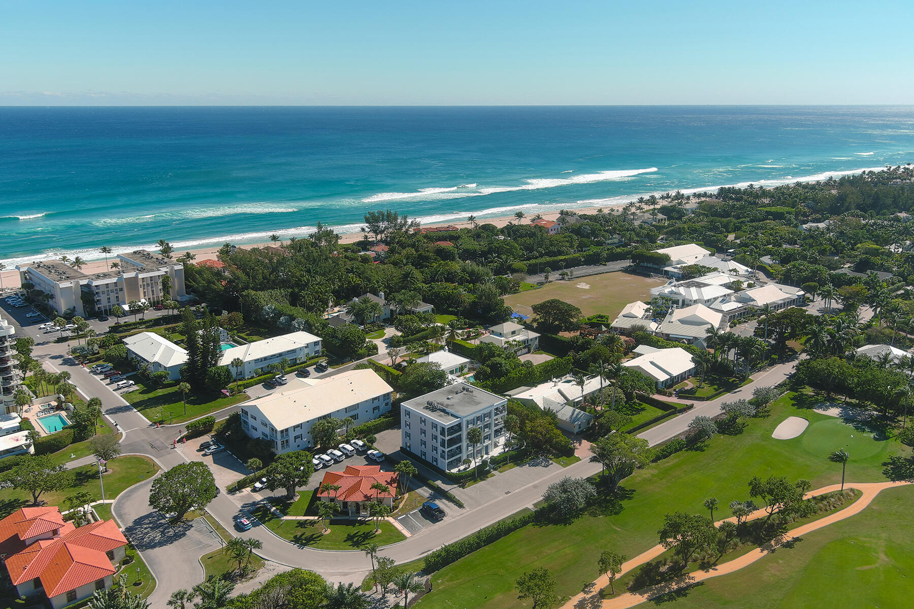 3883 Gulf Stream Road, Unit 1N Gulf Stream, FL 33483 - Photo 21 of 30 an aerial view of ocean and residential houses with outdoor space