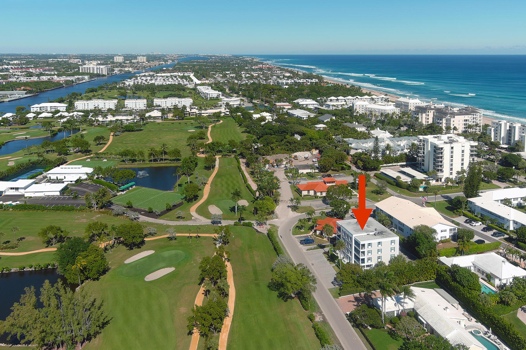 3883 Gulf Stream Road, Unit 1N Gulf Stream, FL 33483 - Photo 26 of 30 an aerial view of residential houses with outdoor space