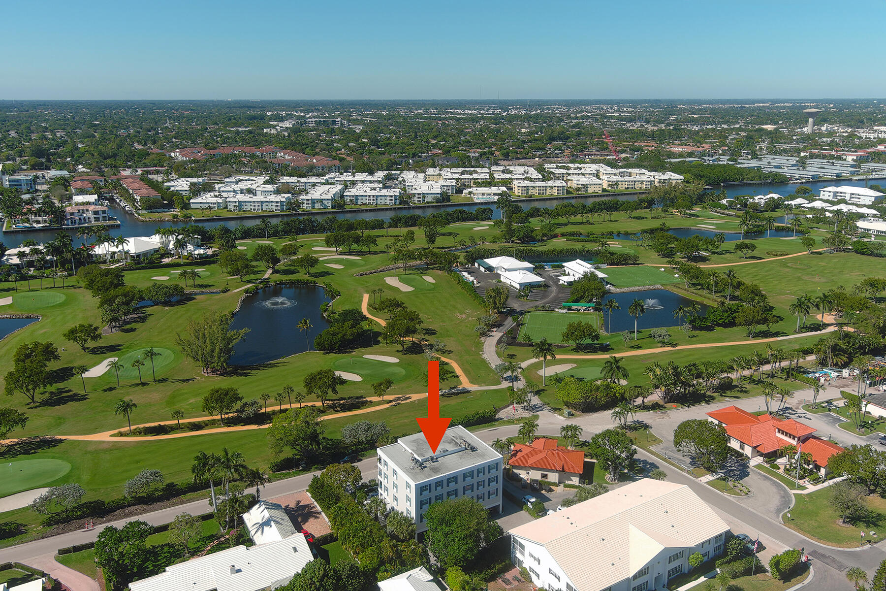 3883 Gulf Stream Road, Unit 1N Gulf Stream, FL 33483 - Photo 30 of 30 an aerial view of residential houses with outdoor space