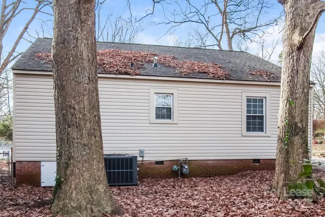 a view of a door and a window