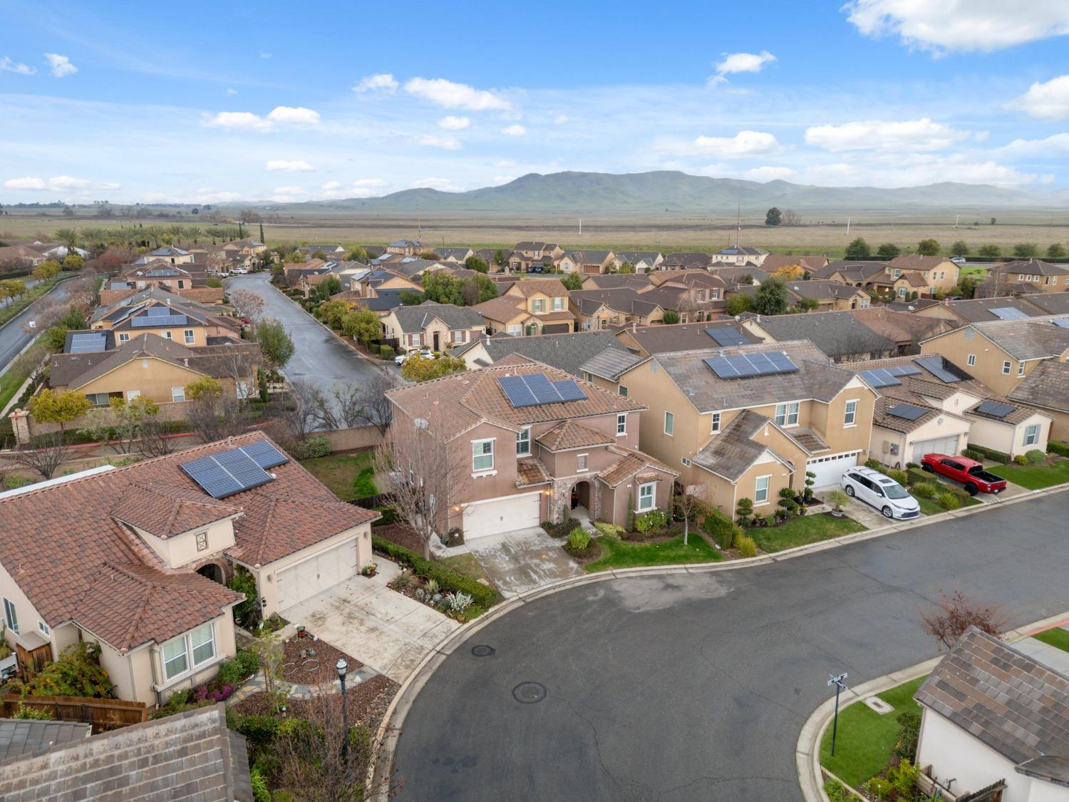 4217 Salem Lane Clovis, CA 93619 - Photo 44 of 57 an aerial view of residential houses with outdoor space
