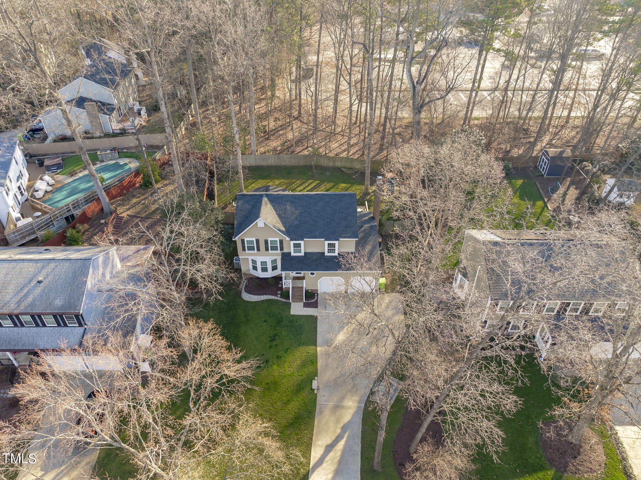 4520 Wingate Drive Raleigh, NC 27609 - Photo 33 of 34 Aerial View