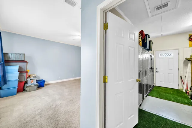 a view of gym equipment and children