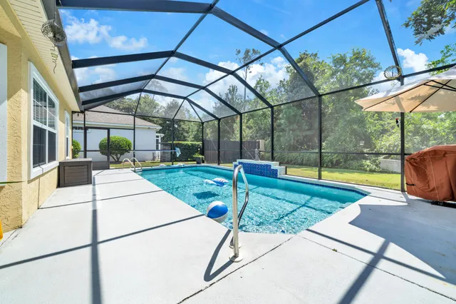 a view of a house with a outdoor space