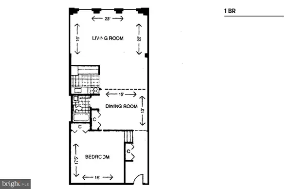 $1,400 | 519 West Pratt Street, Unit 1BR, Baltimore, MD 21201