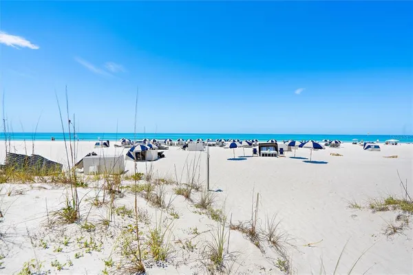 a view of an ocean and beach