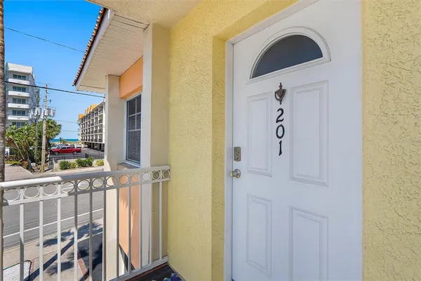a view of front door