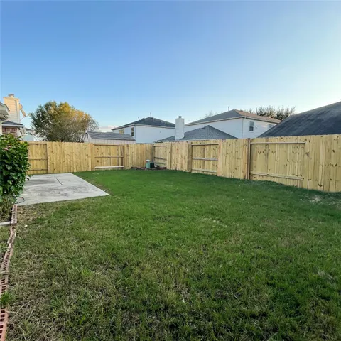 a view of a big yard next to a big yard