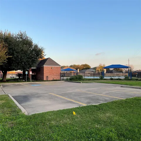 a city view with tall buildings