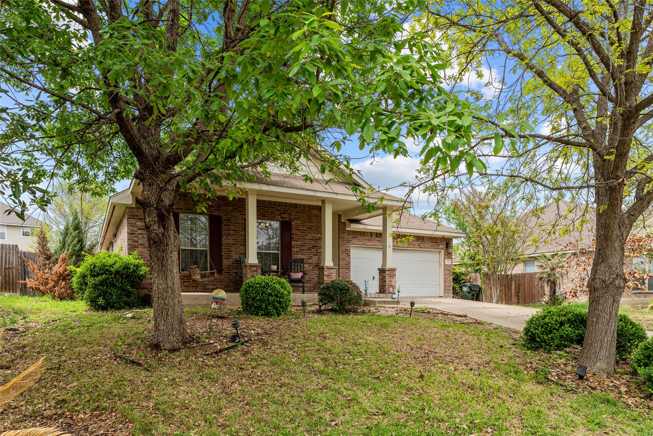 357 Otono Loop Kyle, TX 78640 - Photo 1 of 1 Front of the Home with a Long Front Porch