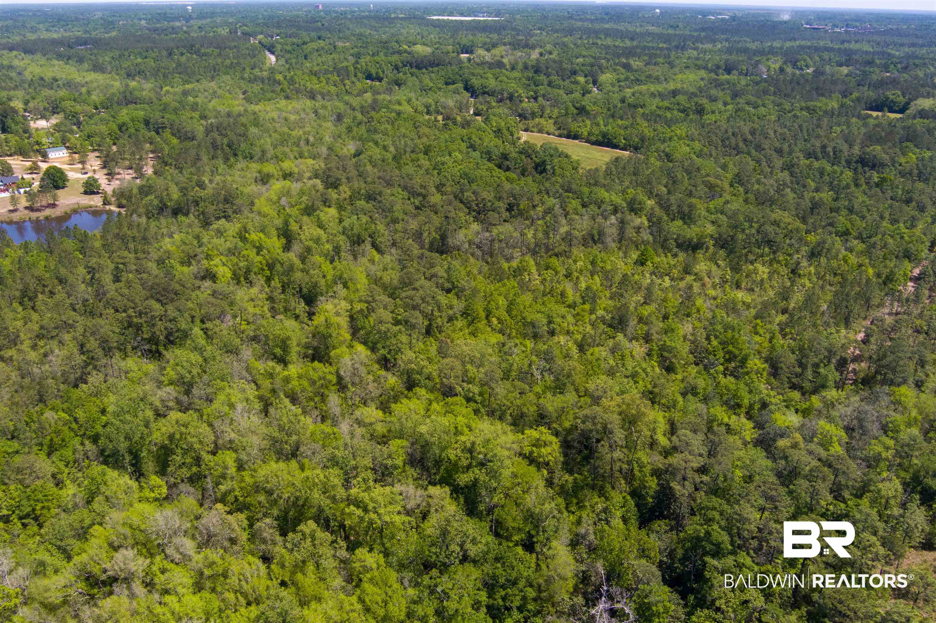 41500 Whitehouse Fork Road Bay Minette, AL 36507 - Photo 15 of 18 Birds eye view of property featuring a view of trees and a water view