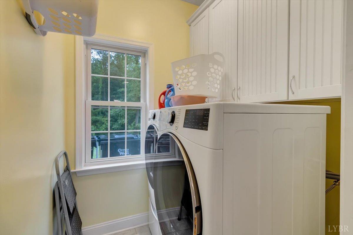 911 Police Tower Road Appomattox, VA 24522 - Photo 13 of 55 a utility room with dryer and washer