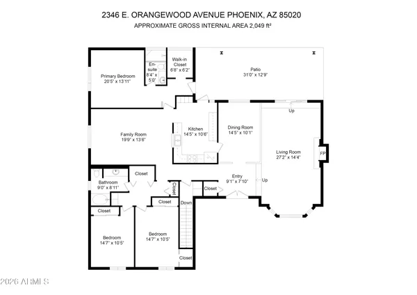 $1,200,000 | 2346 East Orangewood Avenue, Phoenix, AZ 85020