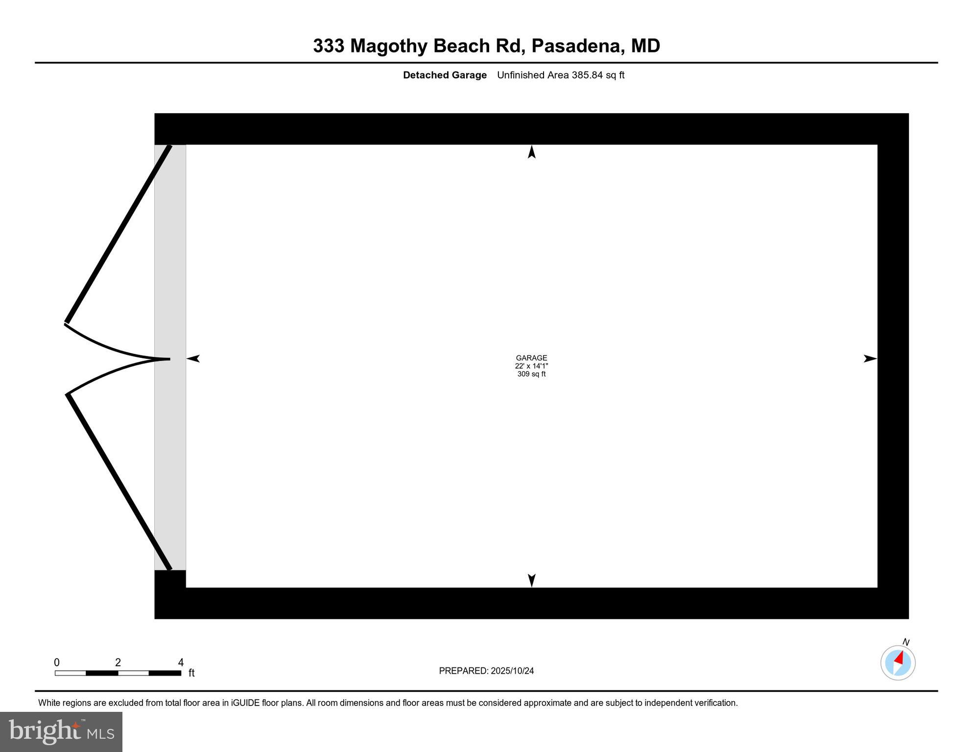 333 Magothy Beach Road Pasadena, MD 21122 - Photo 30 of 51 Detached 1 Car Garage