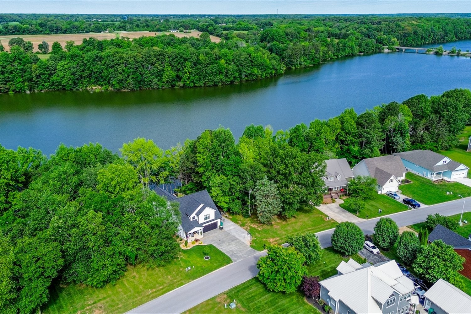 6 Cypress Point Drive Winchester, TN 37398 - Photo 31 of 58 an aerial view of a house with a yard and outdoor seating