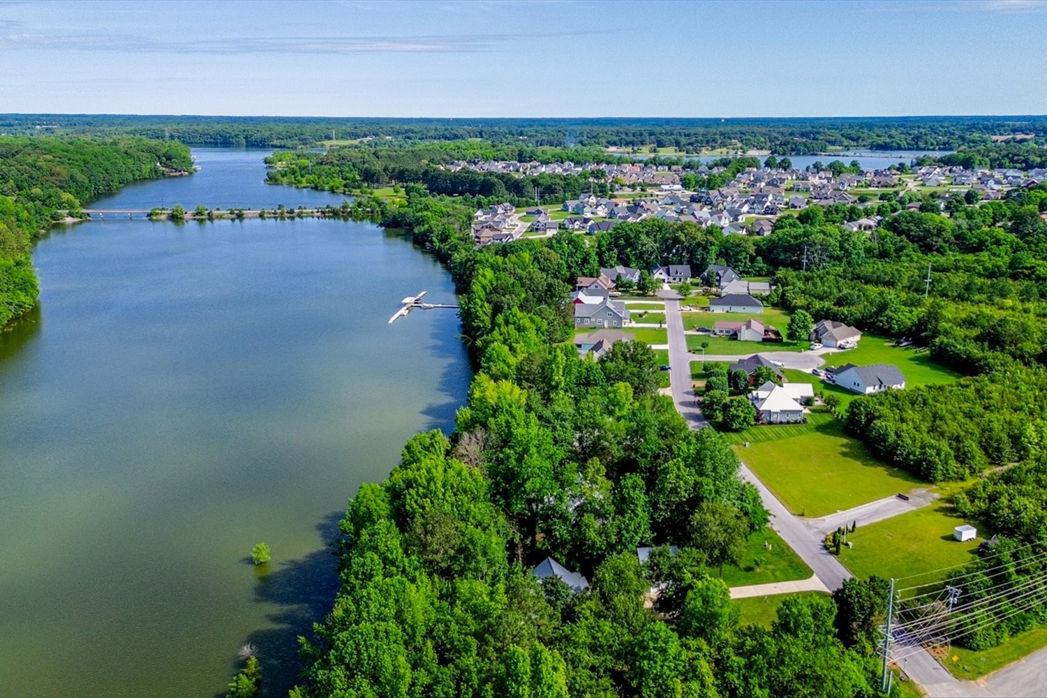 6 Cypress Point Drive Winchester, TN 37398 - Photo 40 of 58 an aerial view of a houses with a yard and lake view