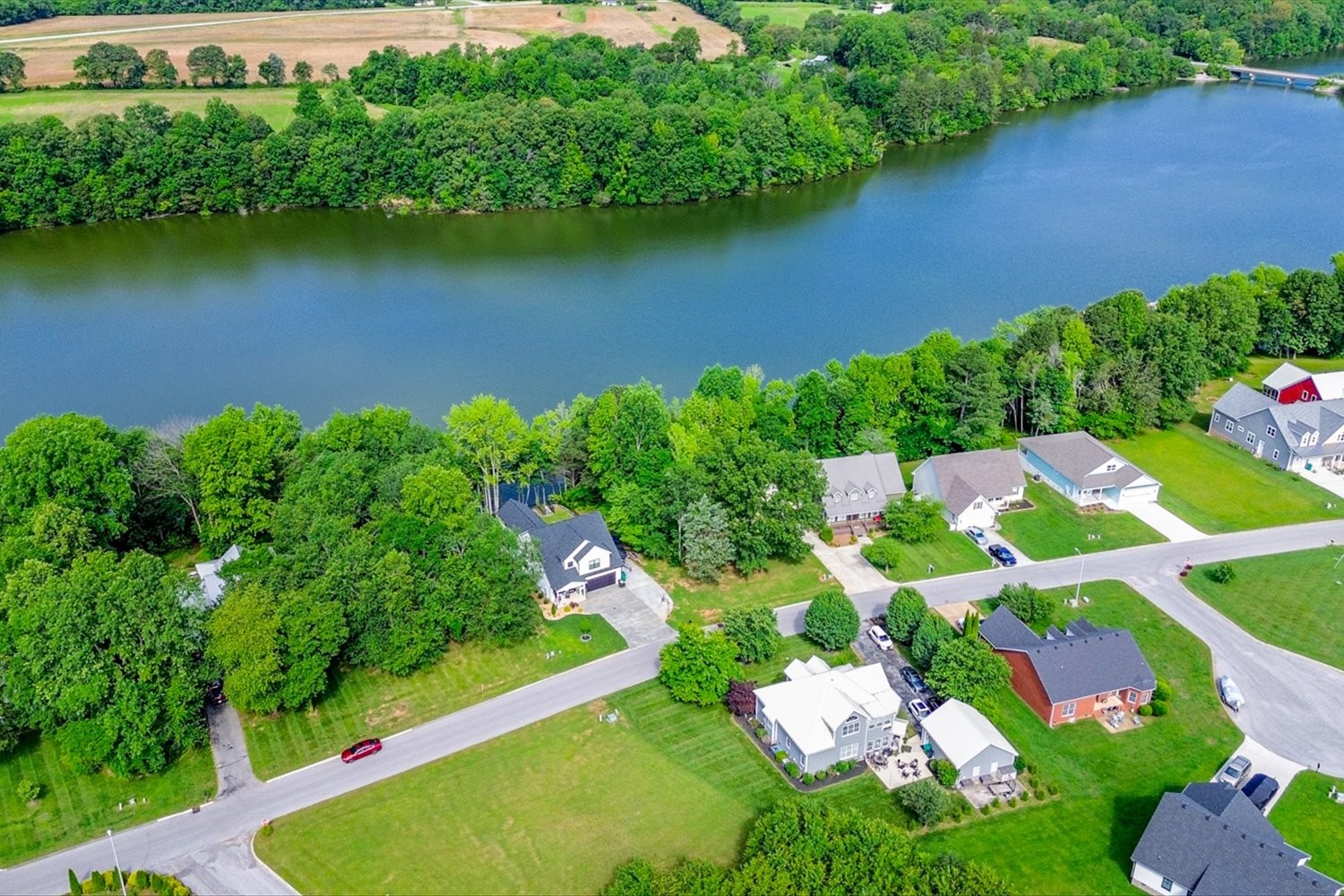 6 Cypress Point Drive Winchester, TN 37398 - Photo 44 of 58 an aerial view of a residential houses with outdoor space and lake view