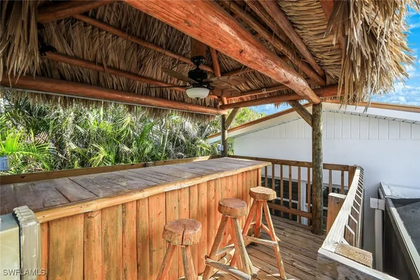 a view of outdoor space with seating