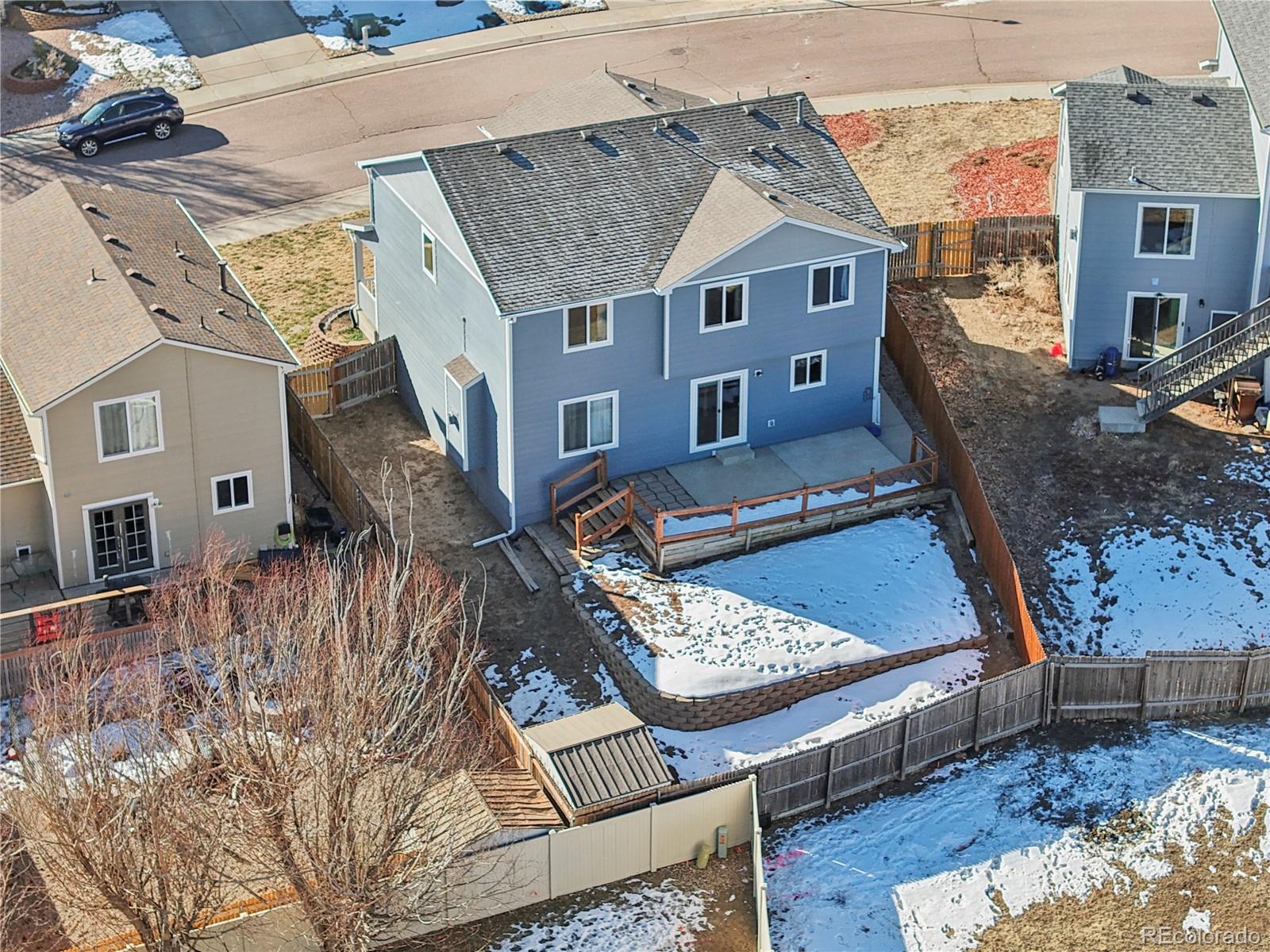 795 Winebrook Way Fountain, CO 80817 - Photo 34 of 41 a view of a couches with wooden roof