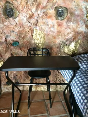 a view of pathway with tree in front of it