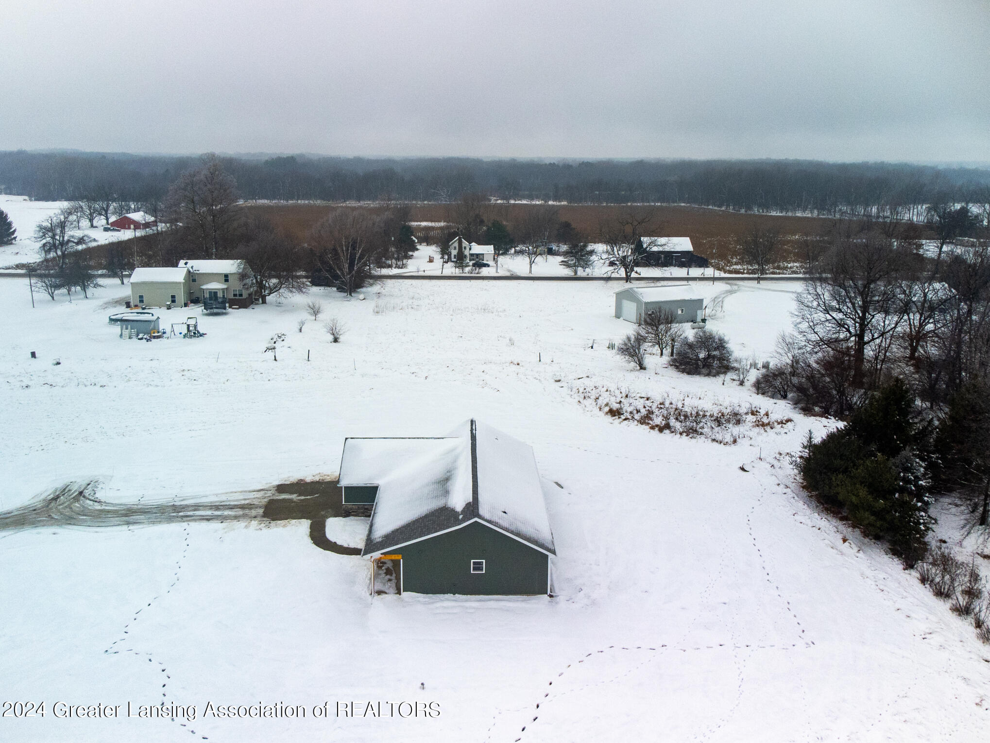 5040 Milner Road Stockbridge, MI 49285 - Photo 27 of 28 Aerial