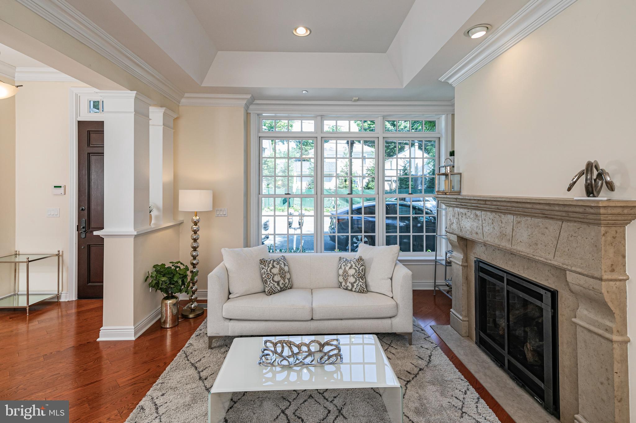 20 Paul Robeson Place Princeton, NJ 08542 - Photo 6 of 32 a living room with furniture and a fireplace
